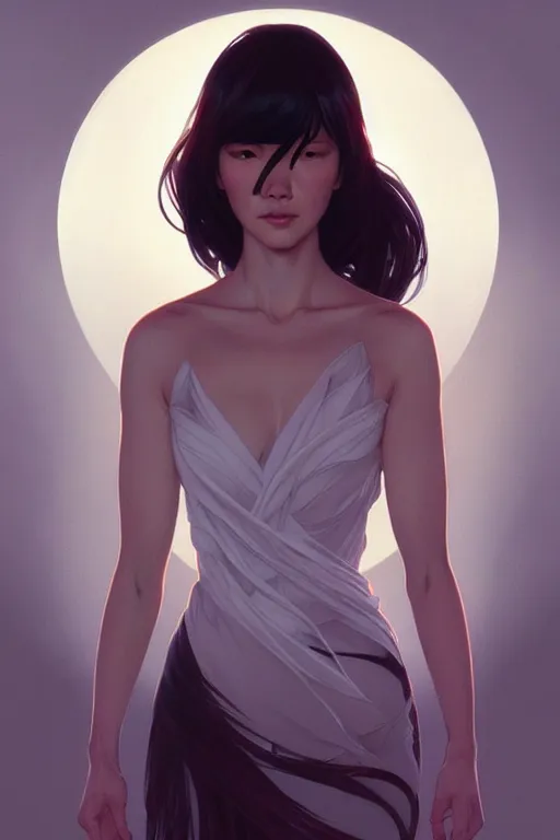 Prompt: a portrait of silk ( cindy moon ), fantasy, sharp focus, intricate, elegant, digital painting, artstation, matte, highly detailed, concept art, illustration, ambient lighting, art by ilya kuvshinov, artgerm, alphonse mucha, and greg rutkowski