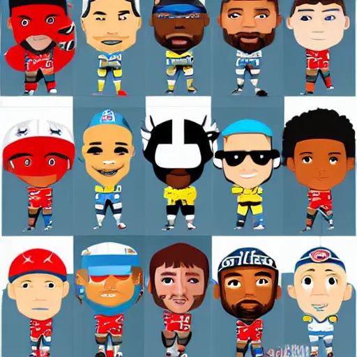 Image similar to chibi nfl players