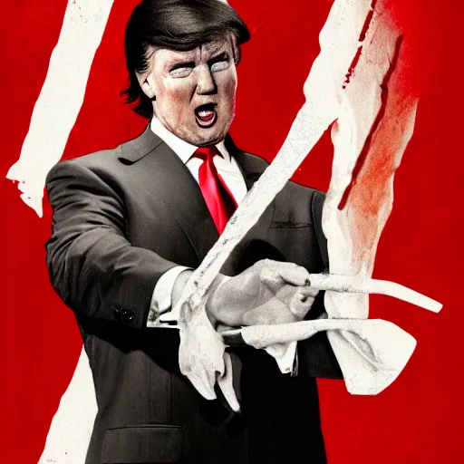 Image similar to Donald Trump as The American Psycho