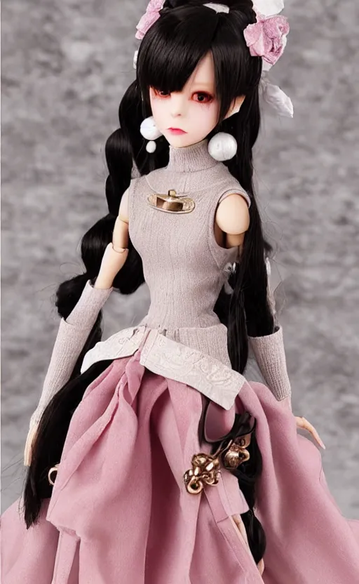 Image similar to dollfie in Sleeveless turtleneck baroque dress