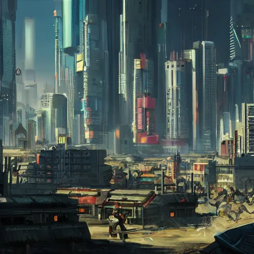 Image similar to cyberpunk city being bombarded by napoleonic cannons.