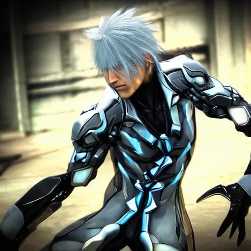 Image similar to raiden from metal gear rising : revengeance, photography