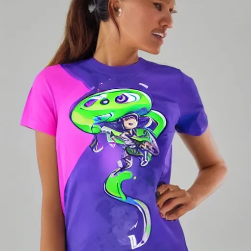 Image similar to cool shirt from toni kensa in splatoon