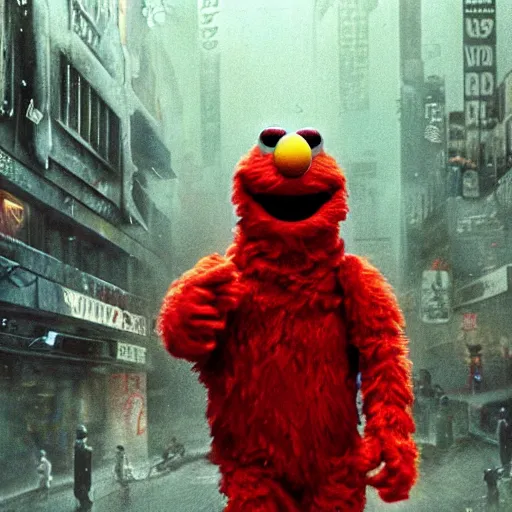 Image similar to elmo in bladerunner