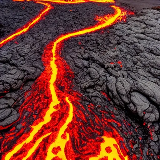 Image similar to a sea of lava in Australia