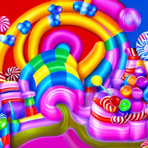 Image similar to candyland, photo