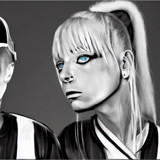 Image similar to zeff art style die antwoord photo realistic