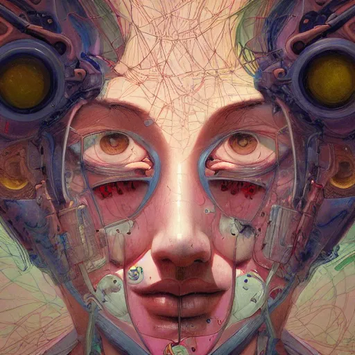 Image similar to prompt : figurative unique portrait soft light painted by james jean and katsuhiro otomo and erik jones, inspired by akira anime, smooth face feature, intricate oil painting, high detail illustration, sharp high detail, manga and anime 1 9 9 9