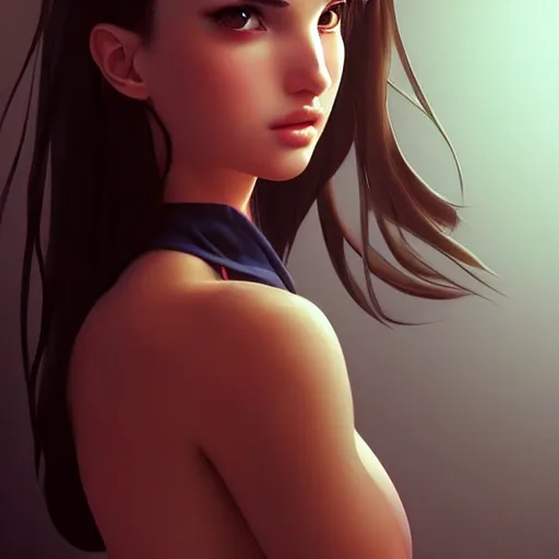 Image similar to a beautiful young kayo shibuya natalie portman alluring gravure model, by akira toriyama and wlop and ilya kuvshinov and artgerm and, aesthetic, gorgeous, stunning, alluring, attractive, artstation, deviantart, pinterest, digital art