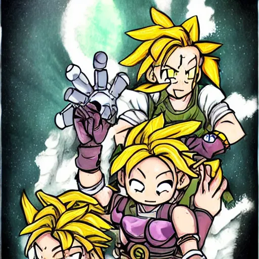 Prompt: chrono trigger fan art