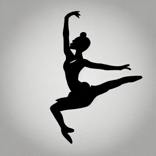 Prompt: ballerina in rushing linebacker pose vector logo, professional sports style, flat colour, svg, professional, sharp edges