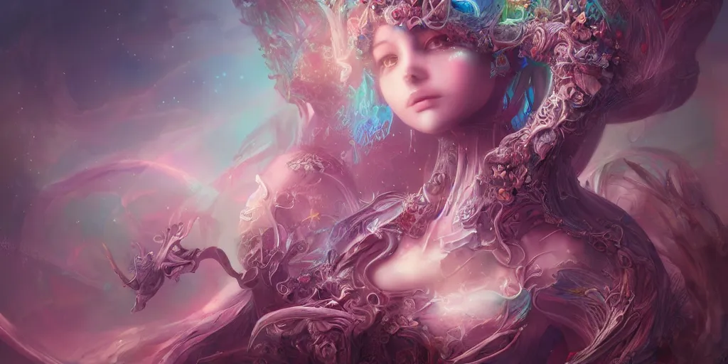 Image similar to dreamscape, female, ross tran, vivid colors, anatomical, highly detailed sculpture, intricate detailed, ommatidia, 8 k, cinematic atmosphere, post - processing