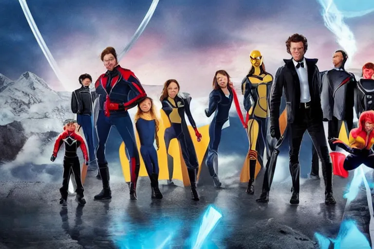 Prompt: The X-Men a live action film by Wes Anderson, 2022