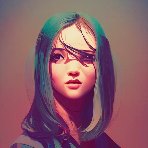 Prompt: the joy of knowing, a simple textured vector based illustration, critical detail, contrasting colors, sharp focus, atmospheric dreamscape painting, wlop by ( ross tran )