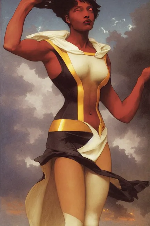 Image similar to Storm from the X-Men by William Adolphe Bouguereau