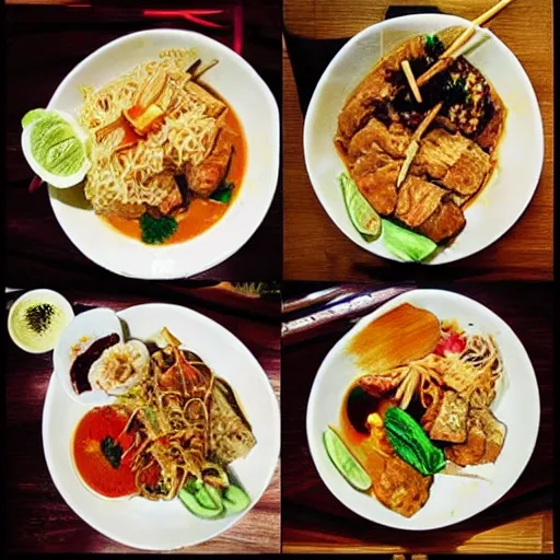 Image similar to “Thai food in comic style”