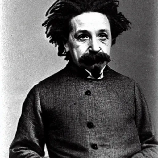 Prompt: bearded albert einstein