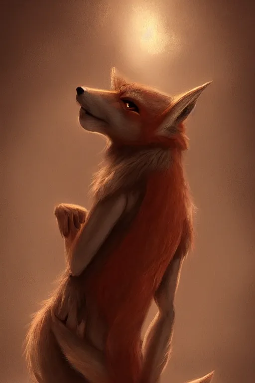 Prompt: a medieval anthropomorphic fox, trending on furaffinity, trending on artstation, digital art, backlighting, by kawacy, dramatic lighting