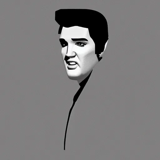 Image similar to Elvis Presley in Minecraft, 8k, award-winning
