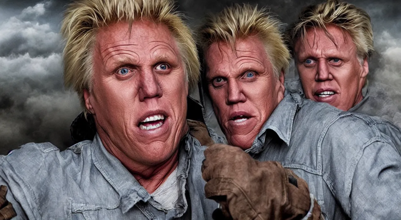 Image similar to gary busey in the apocalypse