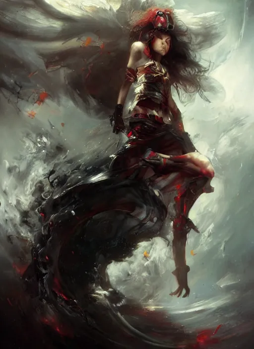 Prompt: a great and terrible litch painted by raymond swanland