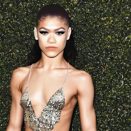 Prompt: Cyborg Zendaya