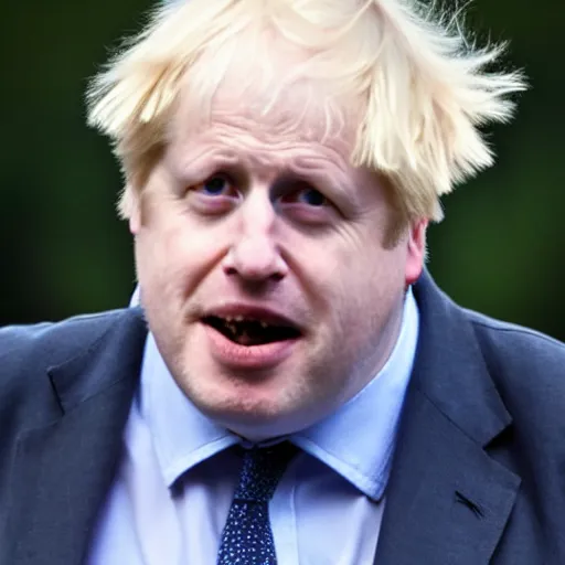 Image similar to boris johnson horror creature