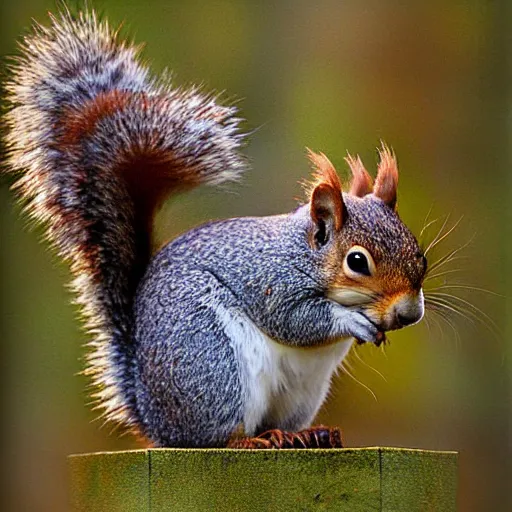 Image similar to a fluffy squirrel by sophie anderson