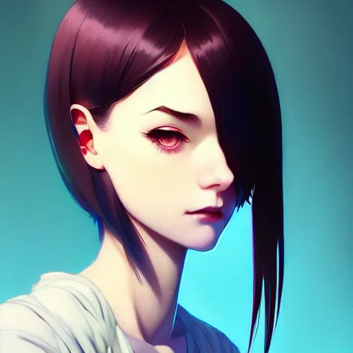 Prompt: a beautiful slim outgoing psychotic nerd girl hates you, art by ilya kuvshinov and lois van baarle and ross tran and range murata and artgerm and andy warhol, norman rockwell, digital art, highly detailed, profile picture, intricate, sharp focus, mystical trending on artstation hq, pinterest, unreal engine 5, 4 k uhd image