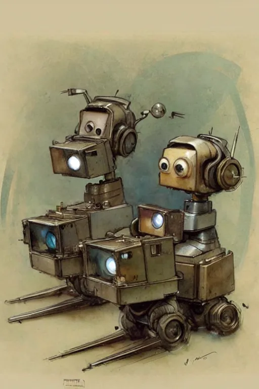 Image similar to (((((1950s inventors workshop full of robots . muted colors.))))) by Jean-Baptiste Monge !!!!!!!!!!!!!!!!!!!!!!!!!!!