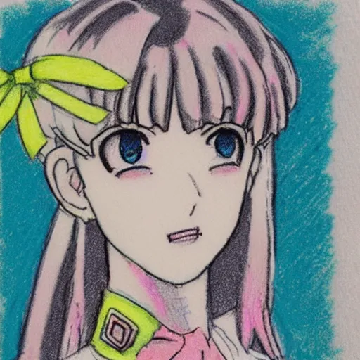 Image similar to Pastel sketch of Makoto Kino from Sailor Moon