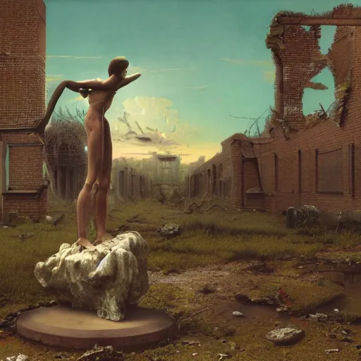 Prompt: hyperrealistic surrealism, david friedrich, award winning masterpiece with incredible details, zhang kechun, a surreal vaporwave vaporwave vaporwave vaporwave vaporwave painting by thomas cole of a gigantic broken mannequin head sculpture in ruins, astronaut lost in liminal space, highly detailed, trending on artstation