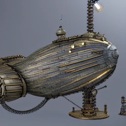 Prompt: steampunk airships, hyperrealistic, highly detailed, light shafts, light diffusion, award winning, 8k