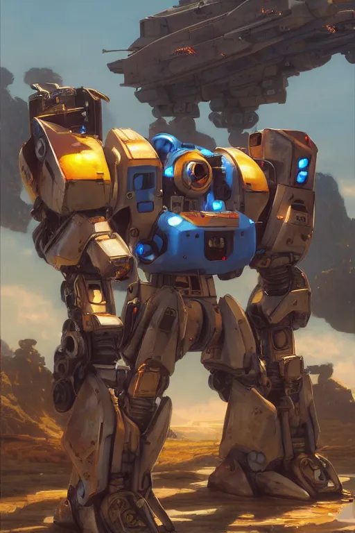 Image similar to mechwarrior 5 : mercenaries mech megaman transformer robot boss tank engine game octane render, 4 k, hd 2 0 2 2 3 d cgi rtx hdr style chrome reflexion glow fanart jesper ejsing, by rhads, makoto shinkai borderlands and by feng zhu rossdraws artstation by digital cinematic pixar and disney unreal zbrush central hardmesh