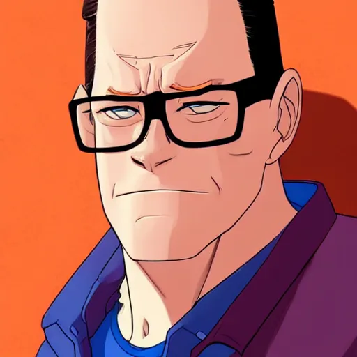 Image similar to hank hill closeup, king of the hill, art gta 5 cover, official fanart behance hd artstation by jesper ejsing, by rhads, makoto shinkai and lois van baarle, ilya kuvshinov, ossdraws, and by feng zhu and loish and laurie greasley, victo ngai, andreas rocha, john harris