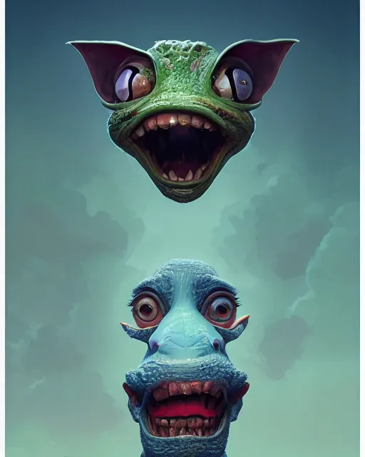 Image similar to portrait of mr bean goblin. intricate abstract. intricate artwork, by tooth wu, wlop, beeple, dan mumford. concept art, octane render, trending on artstation, greg rutkowski very coherent symmetrical artwork. cinematic, key art, hyper realism, high detail, octane render, 8 k, iridescent accents