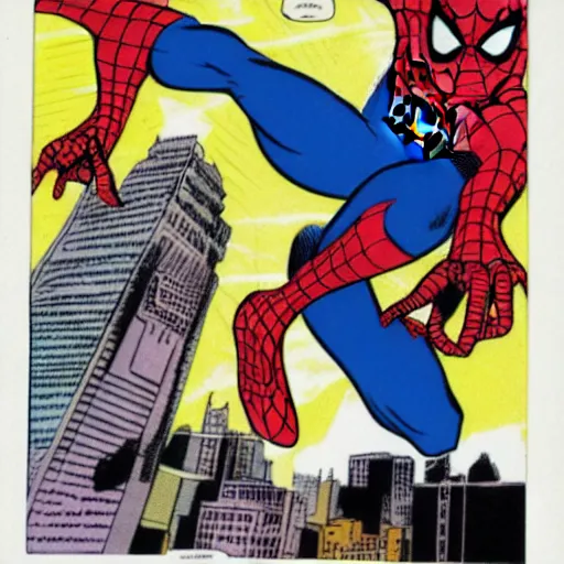 Image similar to spider - man by steve ditko