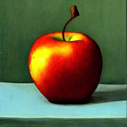 Image similar to still life of an apple, by Calarts