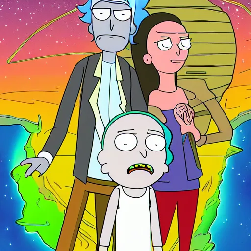 Image similar to portrait of summer, rick and morty forever and forever a hundred years! g
