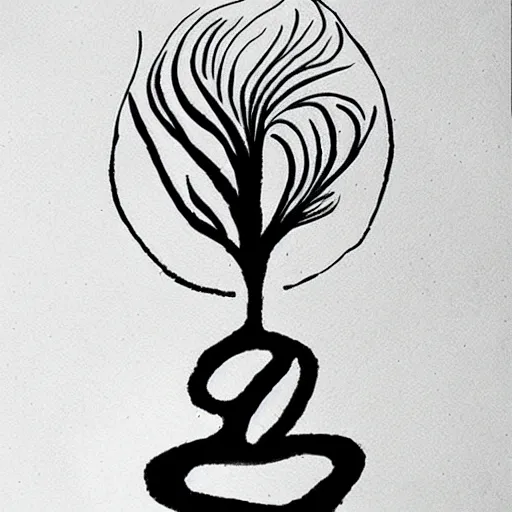 Image similar to zen ink art