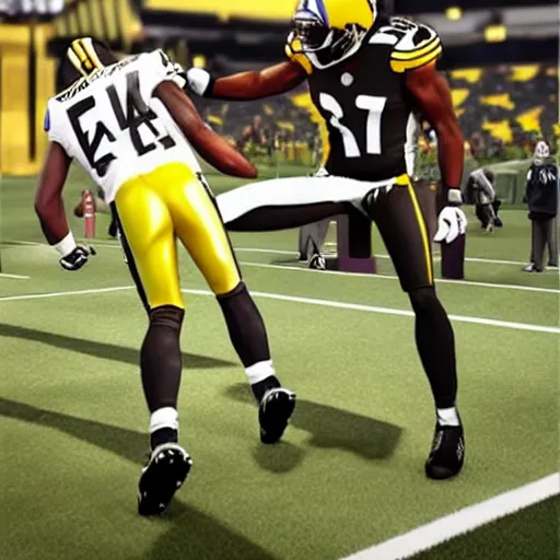 Image similar to antonio brown receiving therapy from professional real life, 8 k, 4 k uhd, realistic, hyper realistic, super detailed, very detailed, detailed