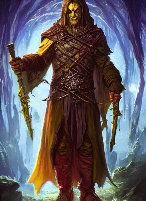 Image similar to cultist, ultra detailed fantasy, dndbeyond, bright, colourful, realistic, dnd character portrait, full body, pathfinder, pinterest, art by ralph horsley, dnd, rpg, lotr game design fanart by concept art, behance hd, artstation, deviantart, hdr render in unreal engine 5