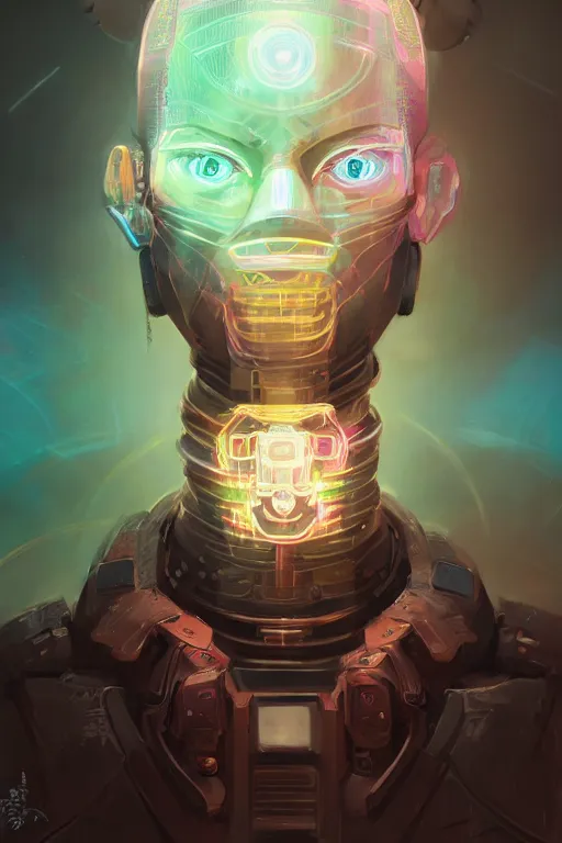 Image similar to portrait of a cybernetic samurai with holographic llama face, cyberpunk concept art by pete mohrbacher and artgerm and wlop and greg rutkowski and deathburger, digital art, highly detailed, intricate, sci-fi, sharp focus, llama, Trending on Artstation HQ, deviantart, unreal engine 5, 4K UHD image, daily deviation, llama llama