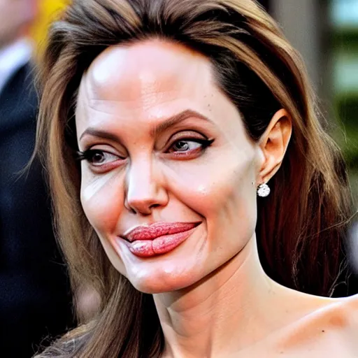 Image similar to angelina jolie as an orange