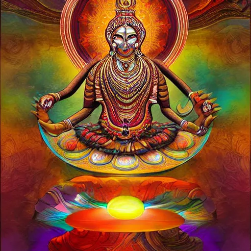 Image similar to The experience of Moksha, digital art, expressive, detailed, amazing
