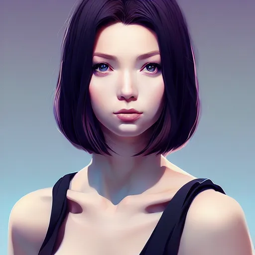 Image similar to a portrait of a beautiful blonde model, art by ilya kuvshinov and wlop and artgerm and josan gonzalez, digital art, highly detailed, intricate, sharp focus, trending on artstation hq, deviantart, pinterest, unreal engine 5, 4 k uhd image