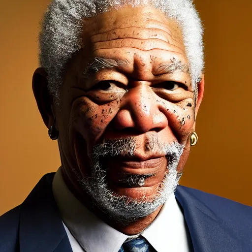 Image similar to Morgan Freeman in the backrooms 4k detail