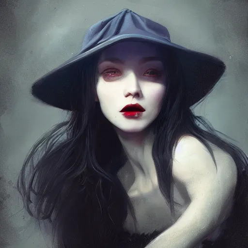 Image similar to a vampire artist with a fools cap, morningstar, ultra high detailed, oil painting, greg rutkowski, charlie bowater, yuumei, yanjun cheng, unreal 5, daz, hyperrealistic, octane render, rpg portrait, dynamic lighting