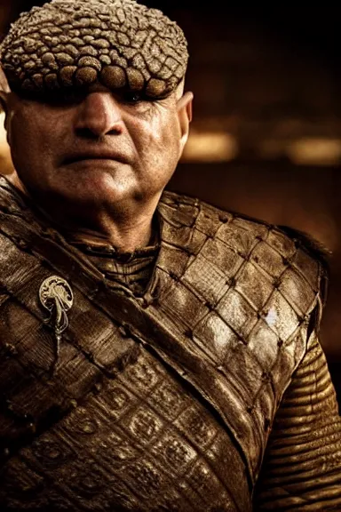 Image similar to very very intricate photorealistic photo of a goomba in an episode of game of thrones, photo is in focus with detailed atmospheric lighting, award - winning details