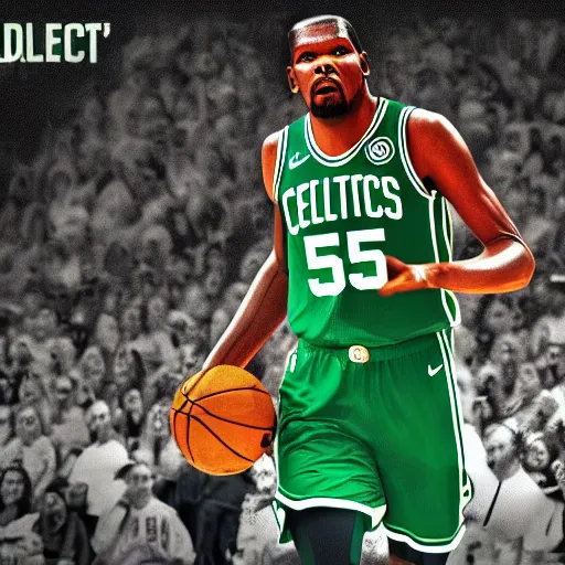 Image similar to Kevin Durant in a Celtics Uniform Digital Art
